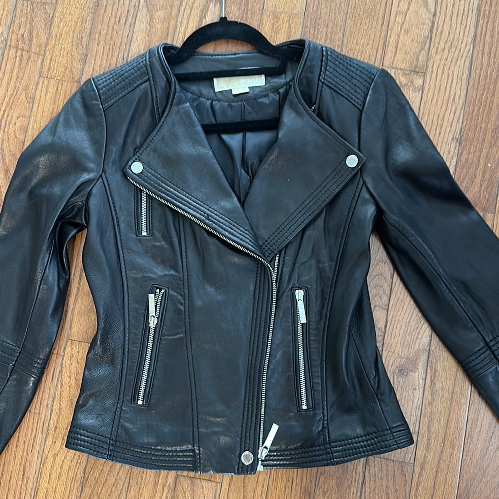 Michael Kors leather jacket XS